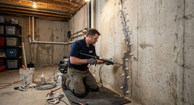 Basement Crack Repair in Santa Rosa, CA