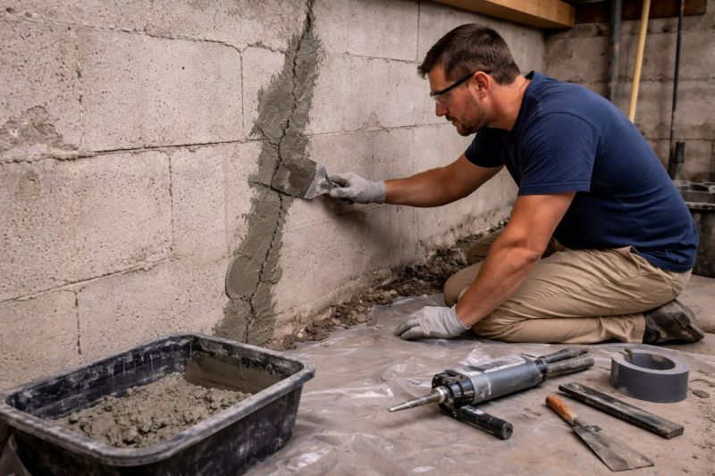 Foundation Crack Repair in Forestville, CA