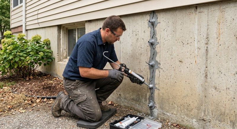 Foundation Crack Sealing in Santa Rosa, CA