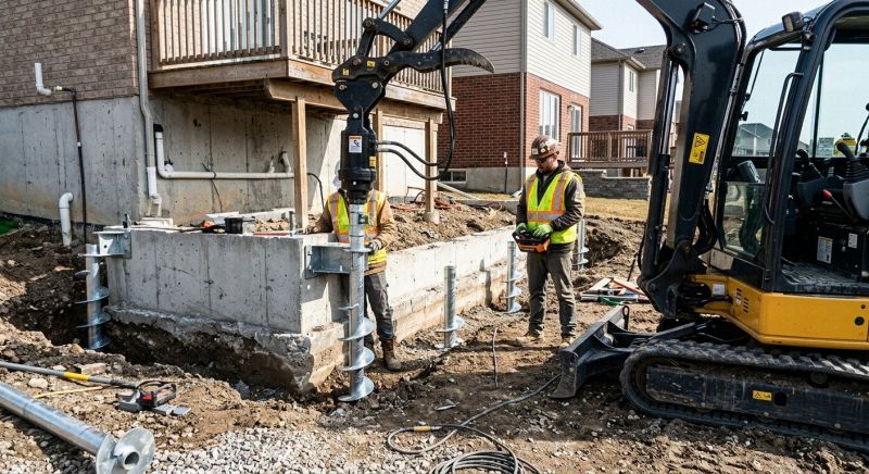 Helical Piers Installation in Santa Rosa, CA