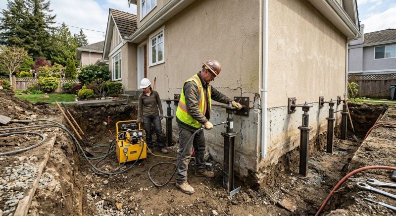 Sinking Foundation Repair in Cotati, CA